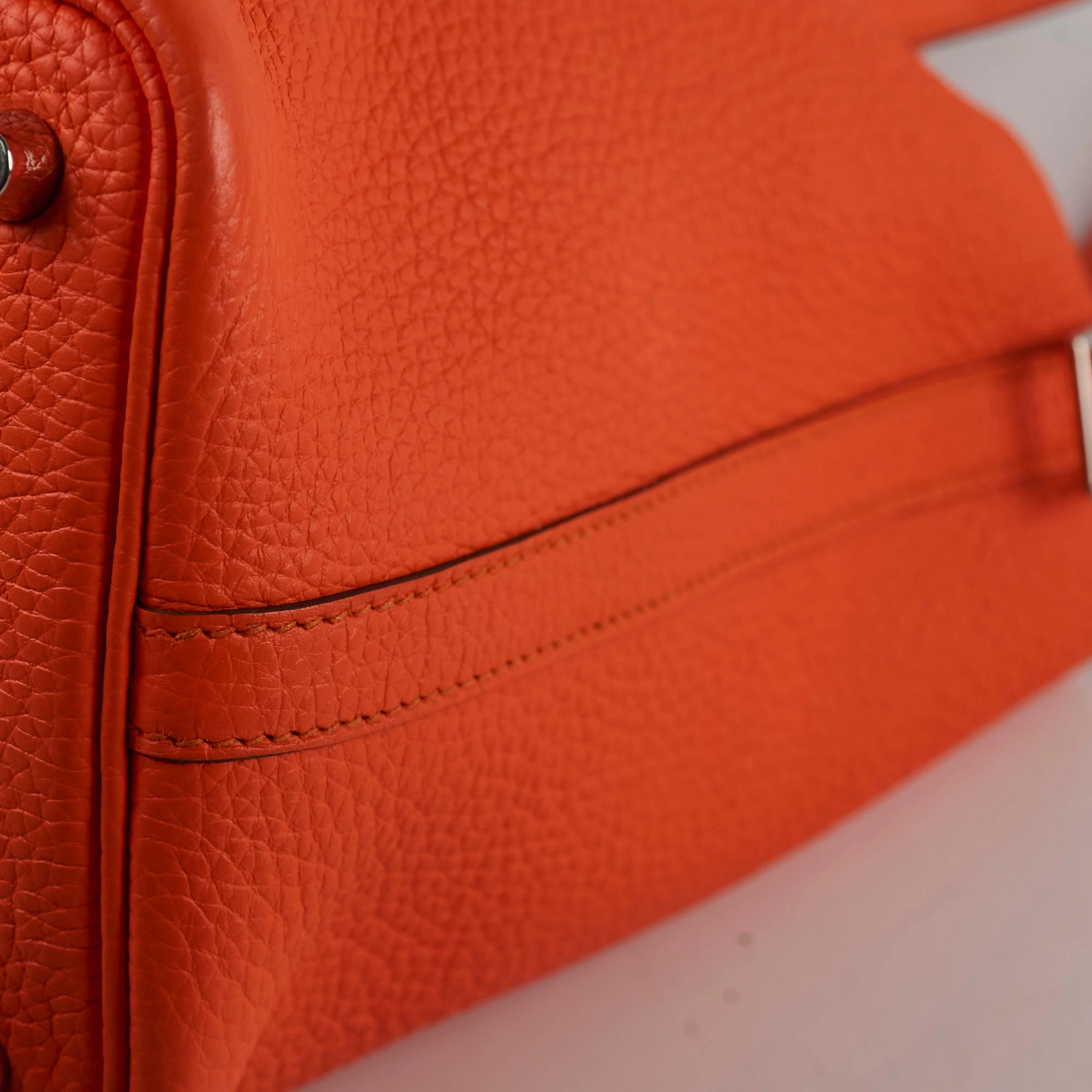 Hermes Picotin 18 Clemence Orange U Stamp