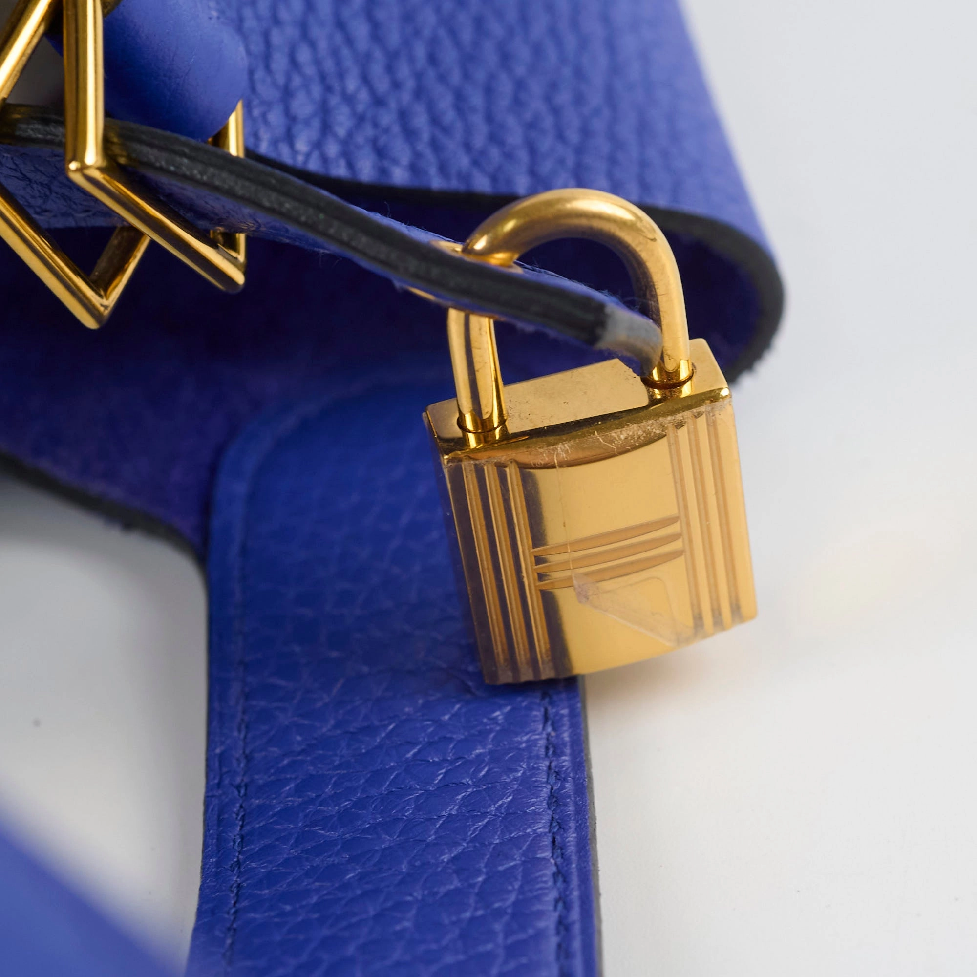 Hermes Picotin 22 Clemence Blue Electric A Stamp