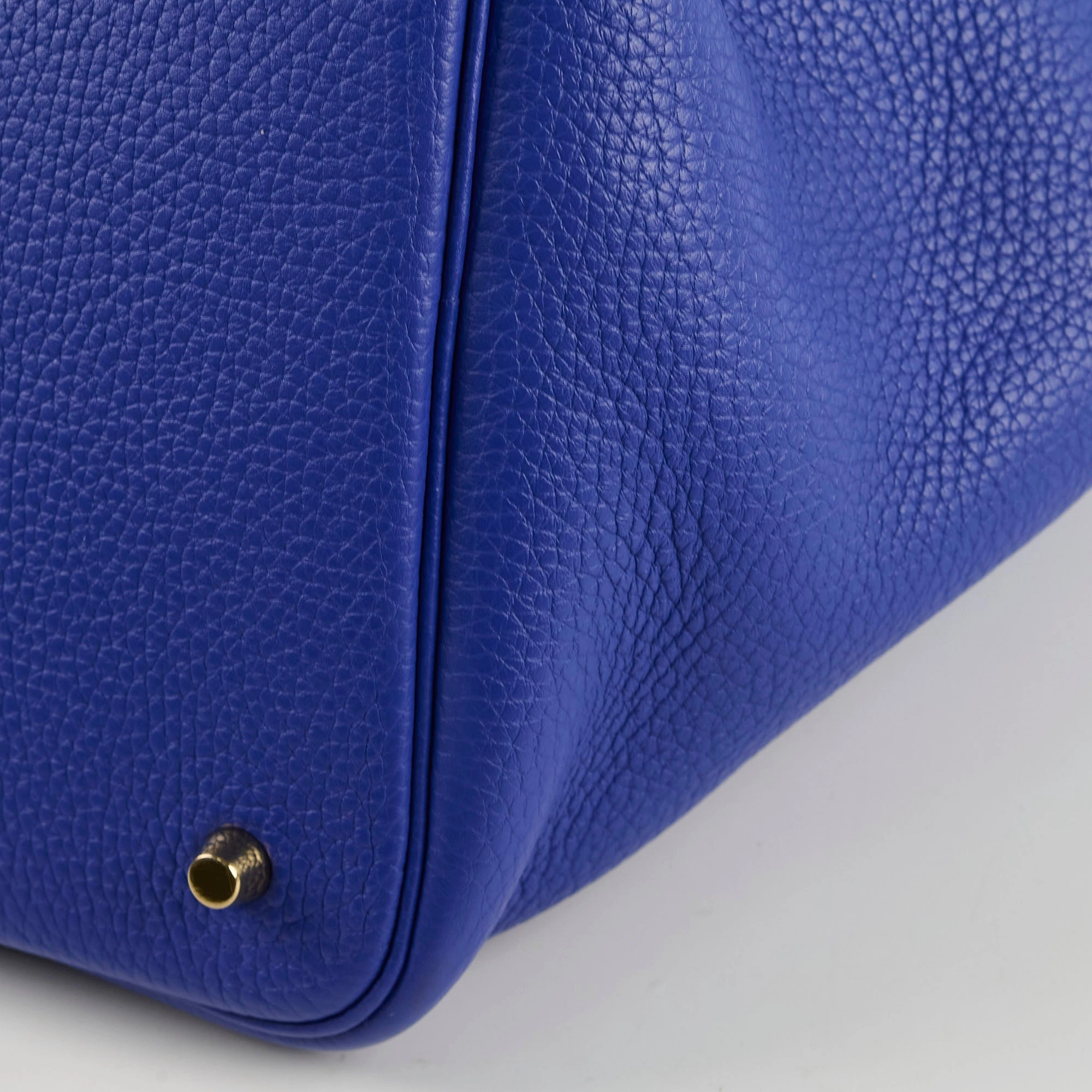 Hermes Picotin 22 Clemence Blue Electric A Stamp