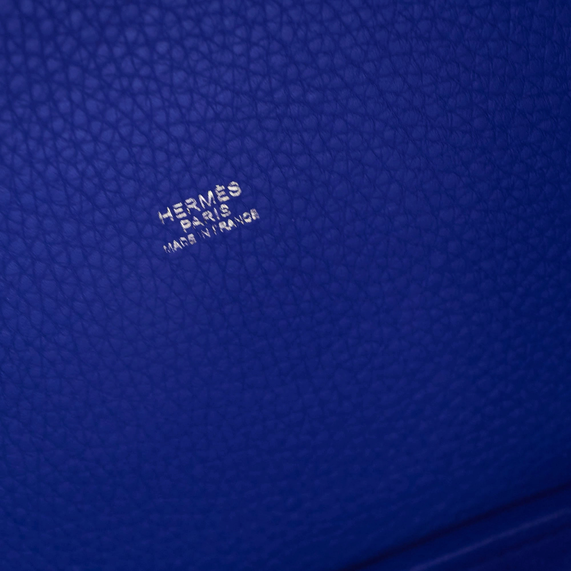 Hermes Picotin 22 Clemence Blue Electric A Stamp