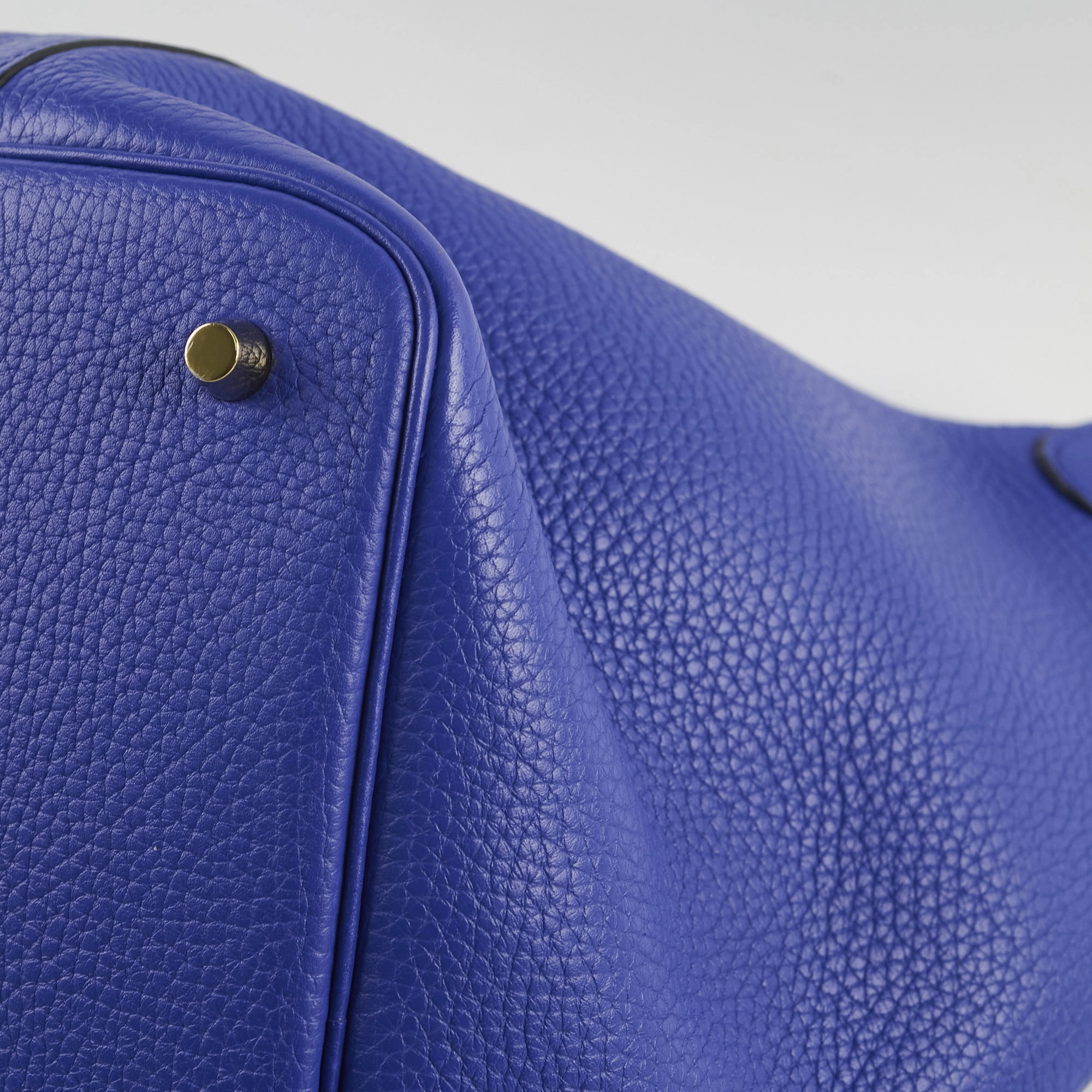 Hermes Picotin 22 Clemence Blue Electric A Stamp