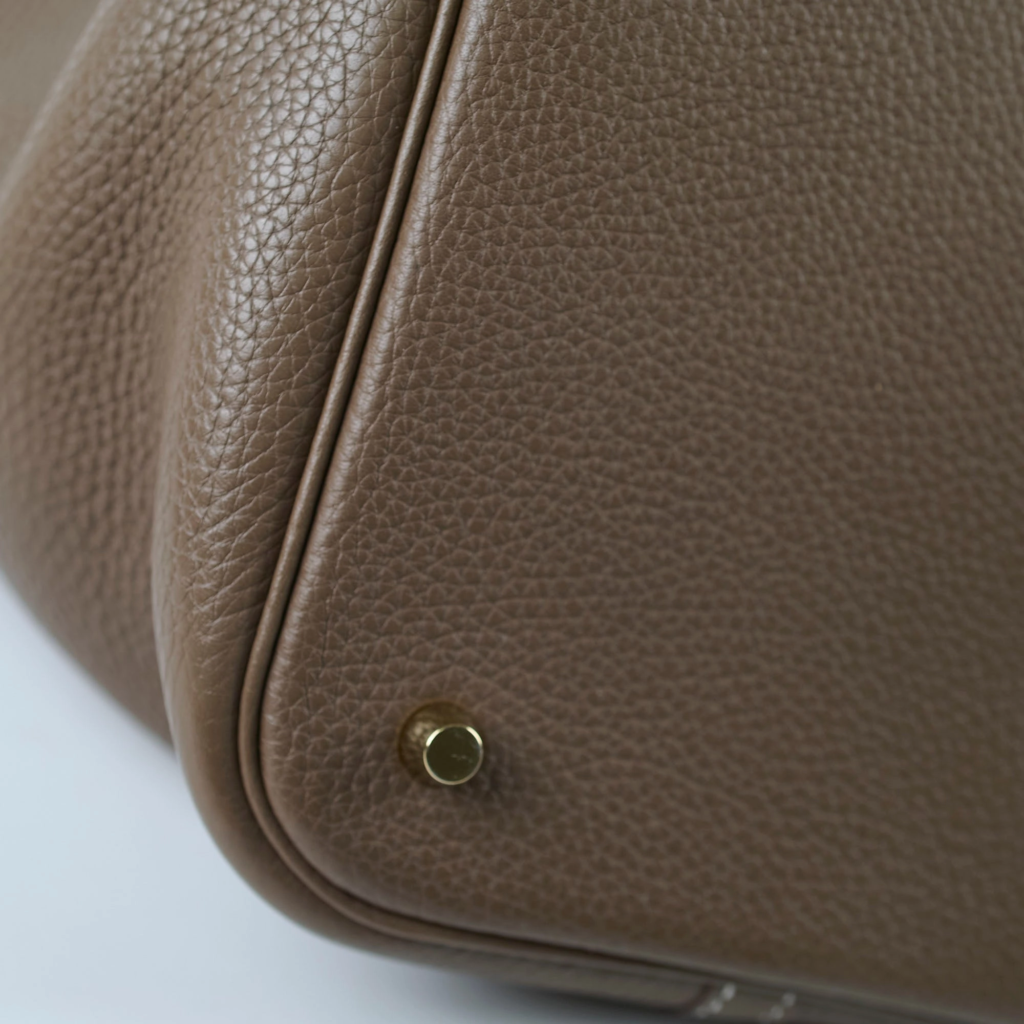 Hermes Picotin 22 Clemence Etoupe C Stamp