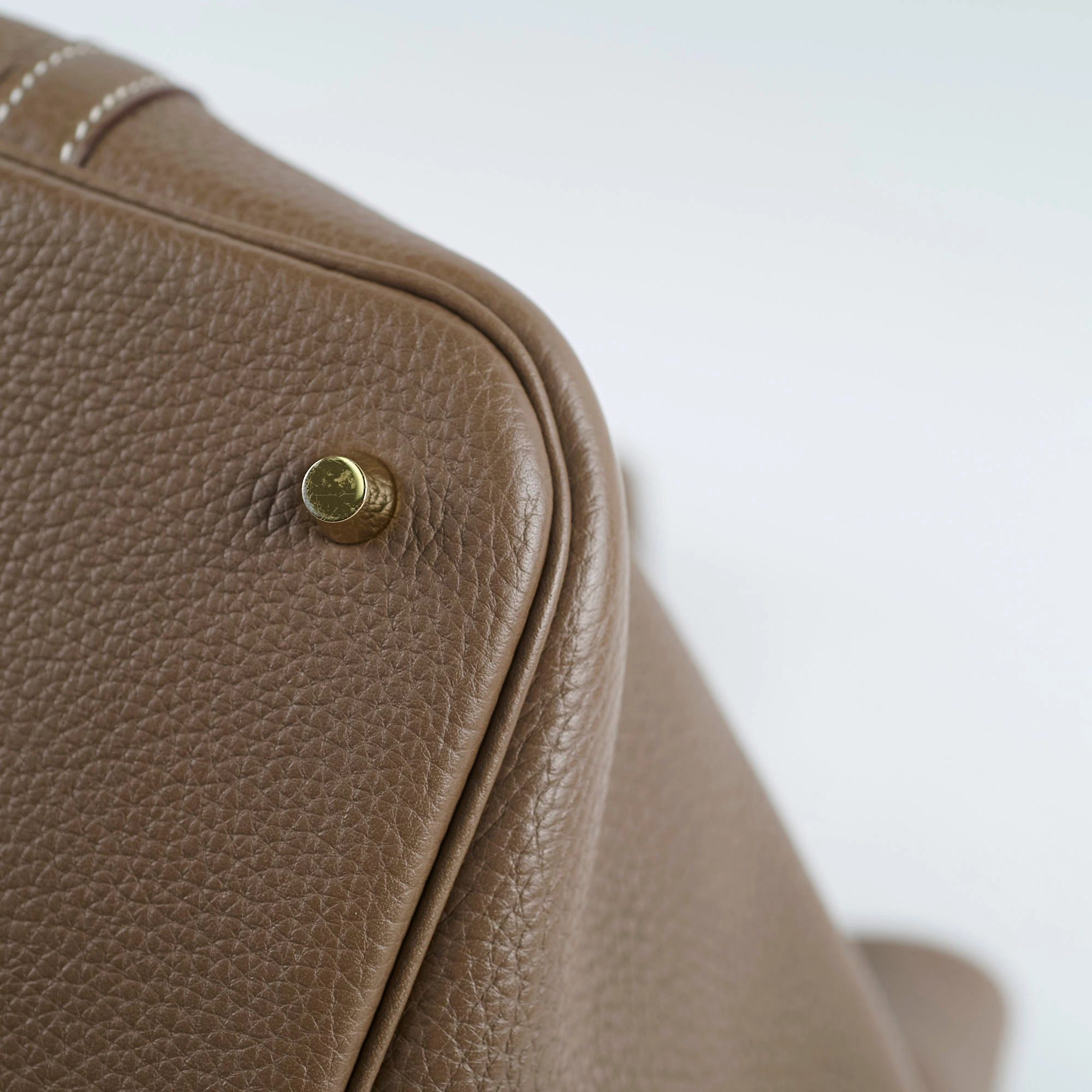 Hermes Picotin 22 Clemence Etoupe C Stamp