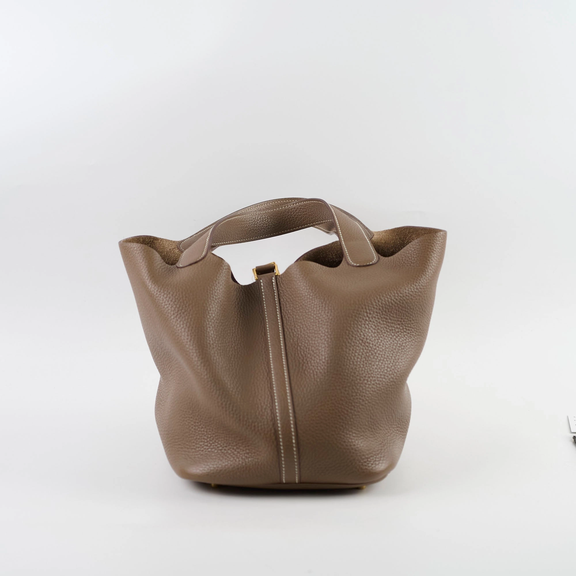 Hermes Picotin 22 Clemence Etoupe C Stamp
