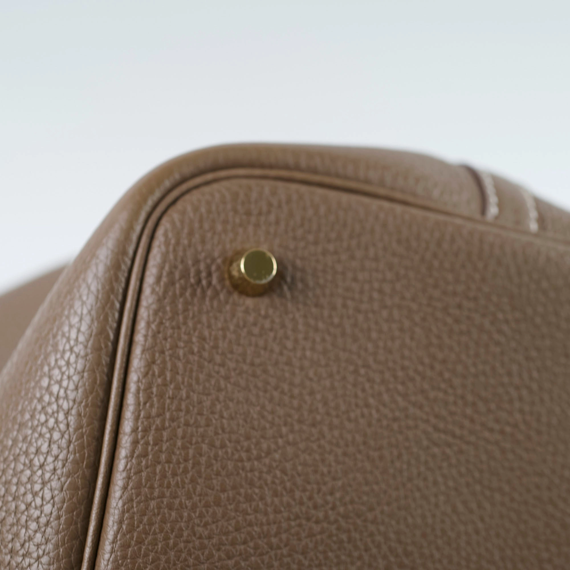 Hermes Picotin 22 Clemence Etoupe C Stamp