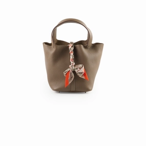 Hermes Picotin 22 Clemence Etoupe Stamp Z