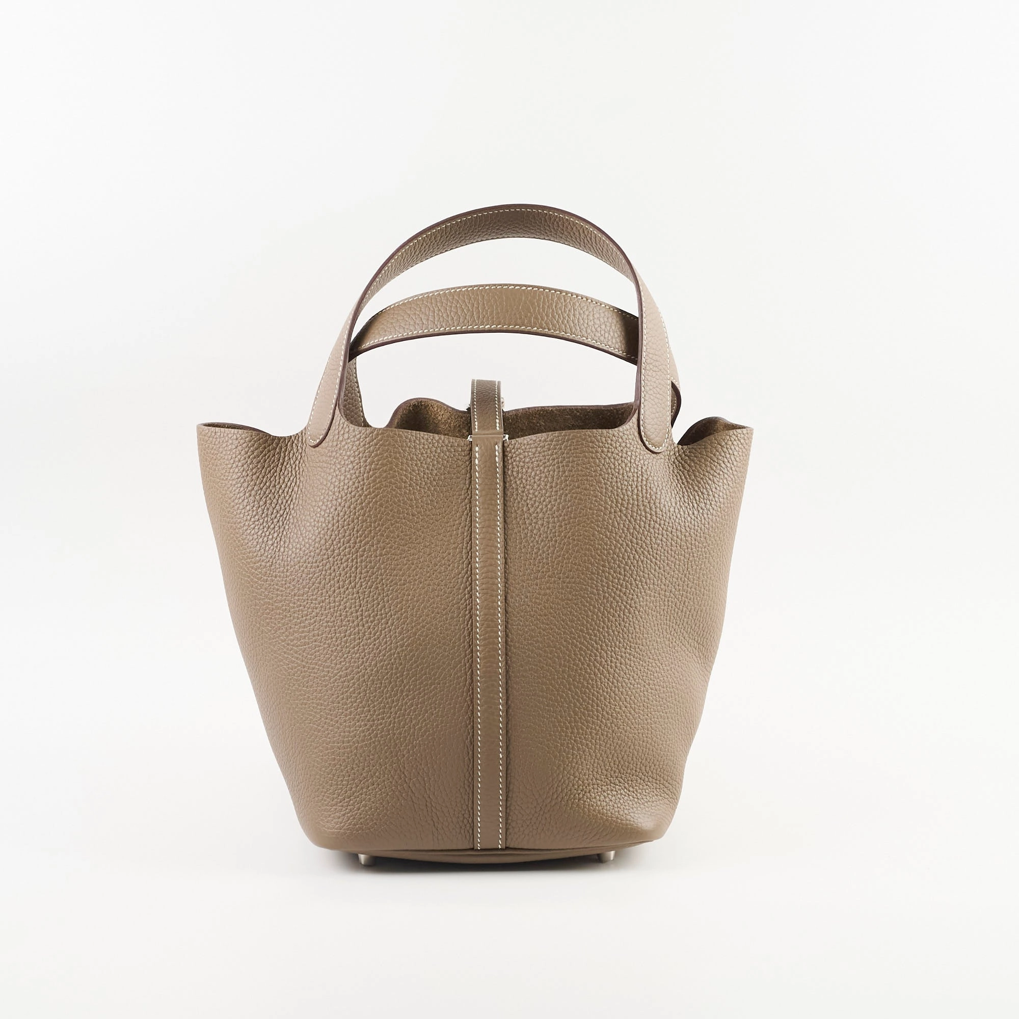 Hermes Picotin 22 Clemence Etoupe Stamp Z
