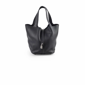 Hermes Picotin 22 Lock Bag Noir A Stamp