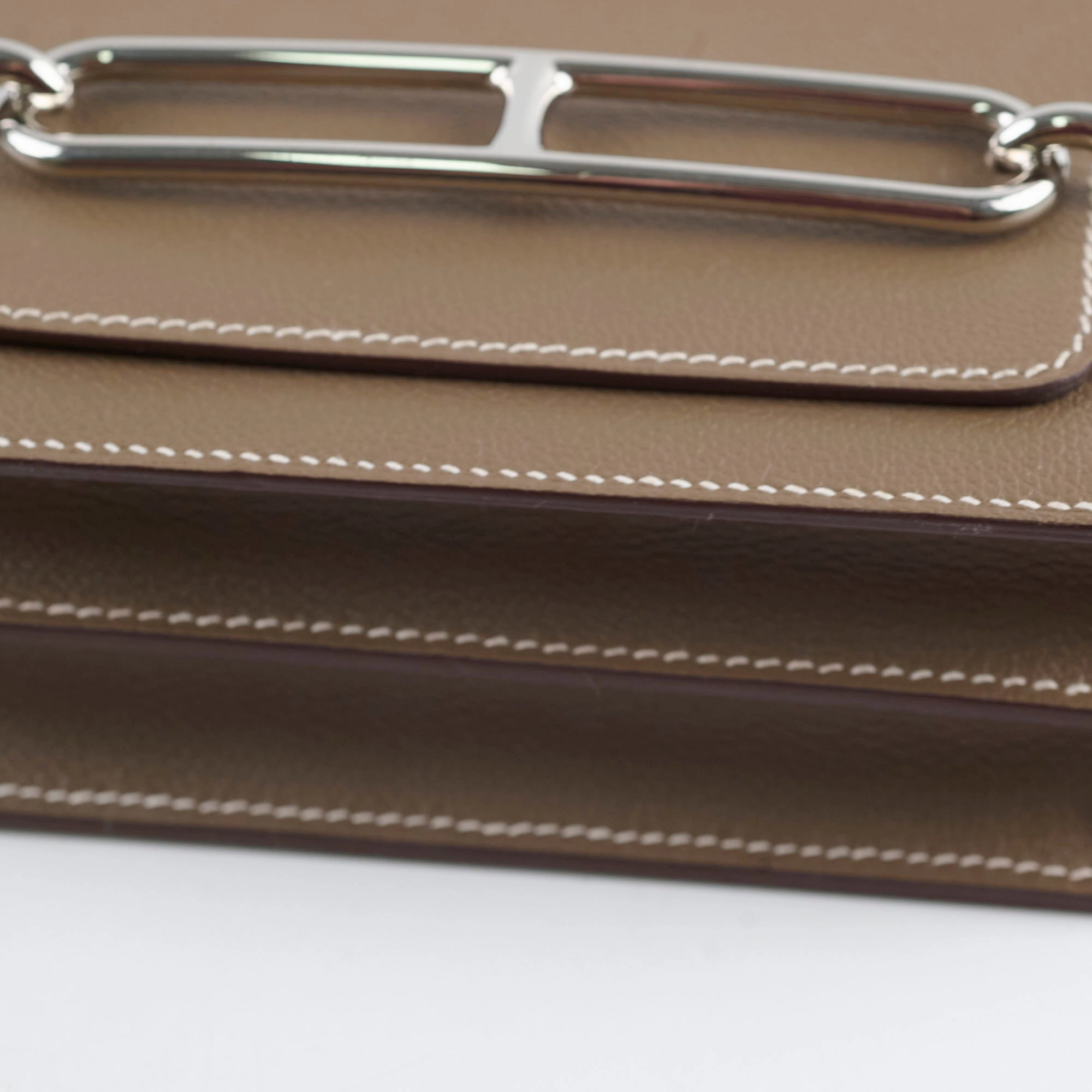 Hermes Roulis Mini Etoupe Evercolor