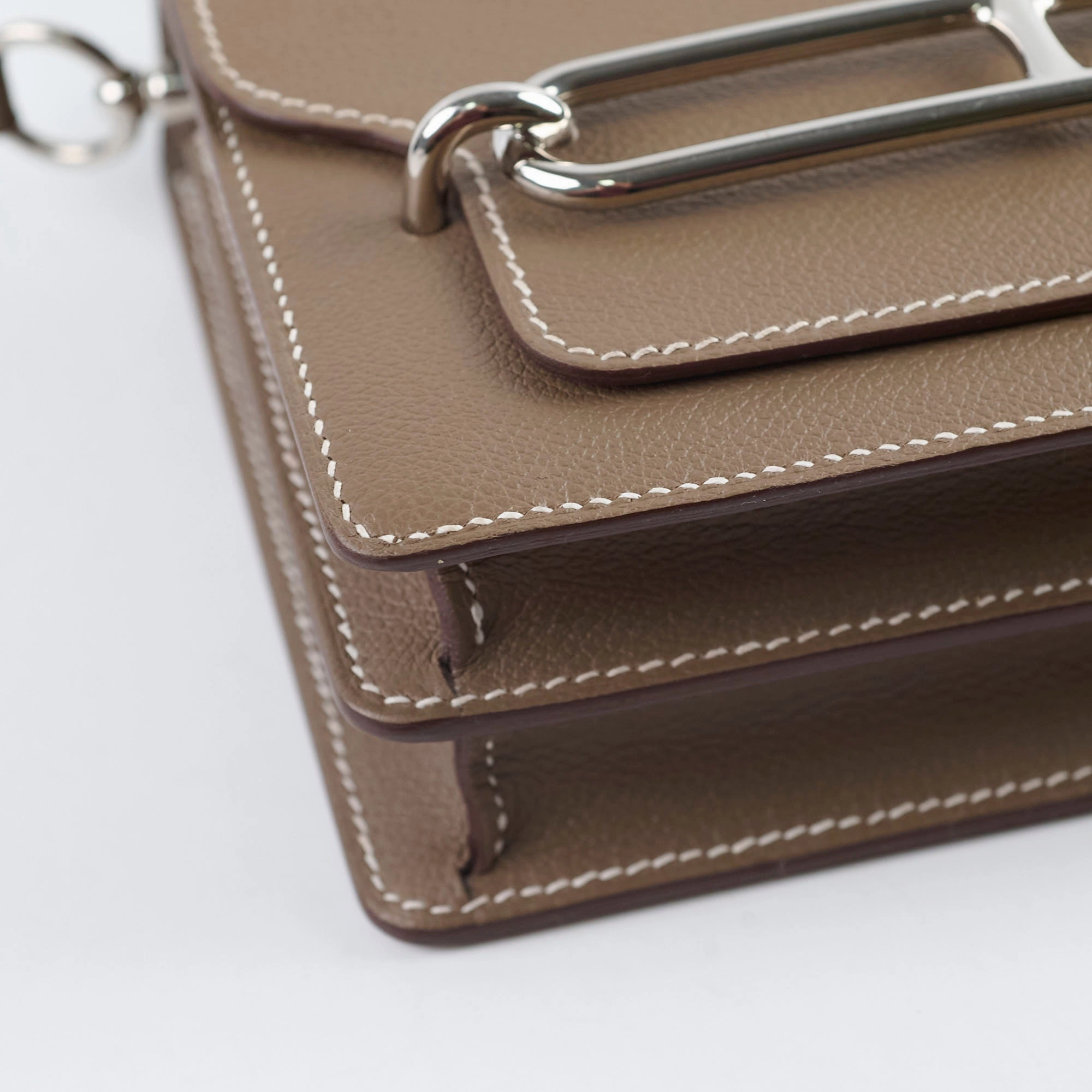 Hermes Roulis Mini Etoupe Evercolor