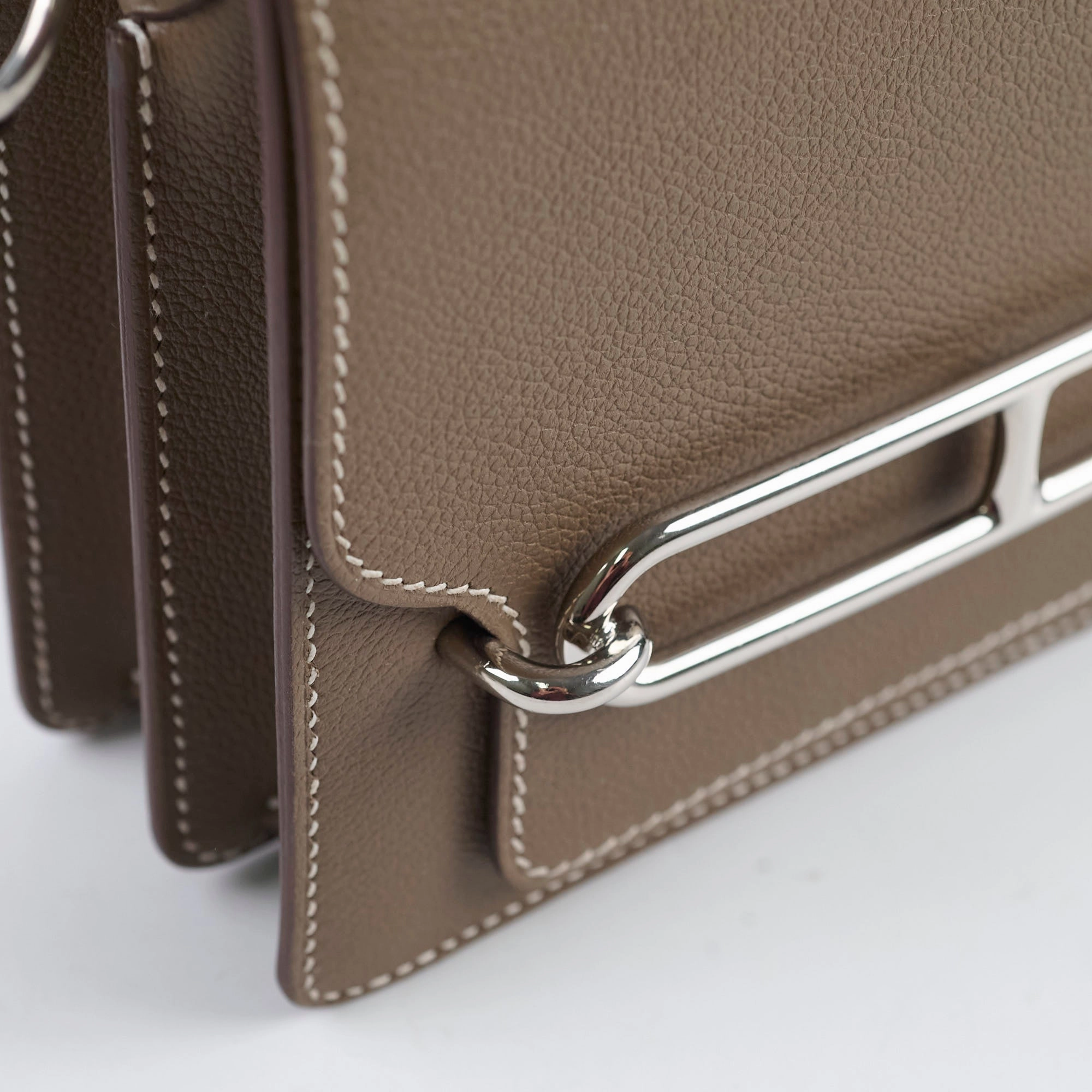 Hermes Roulis Mini Etoupe Evercolor