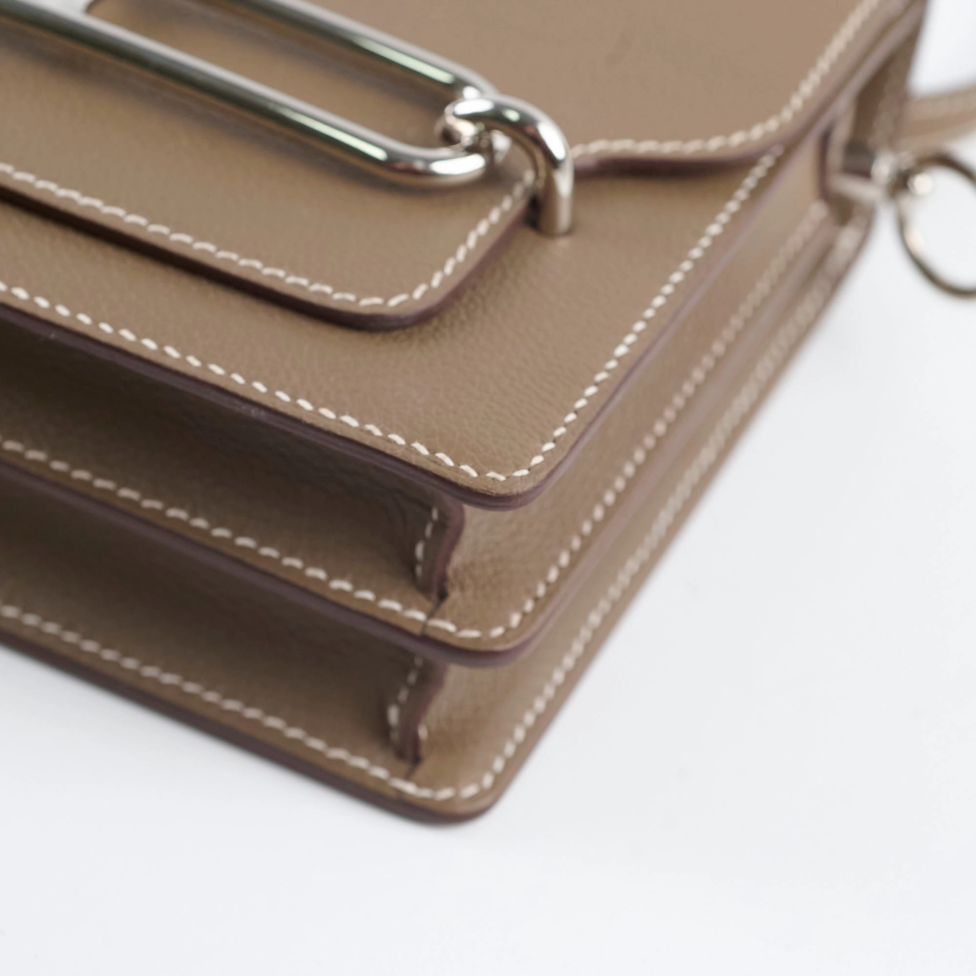 Hermes Roulis Mini Etoupe Evercolor