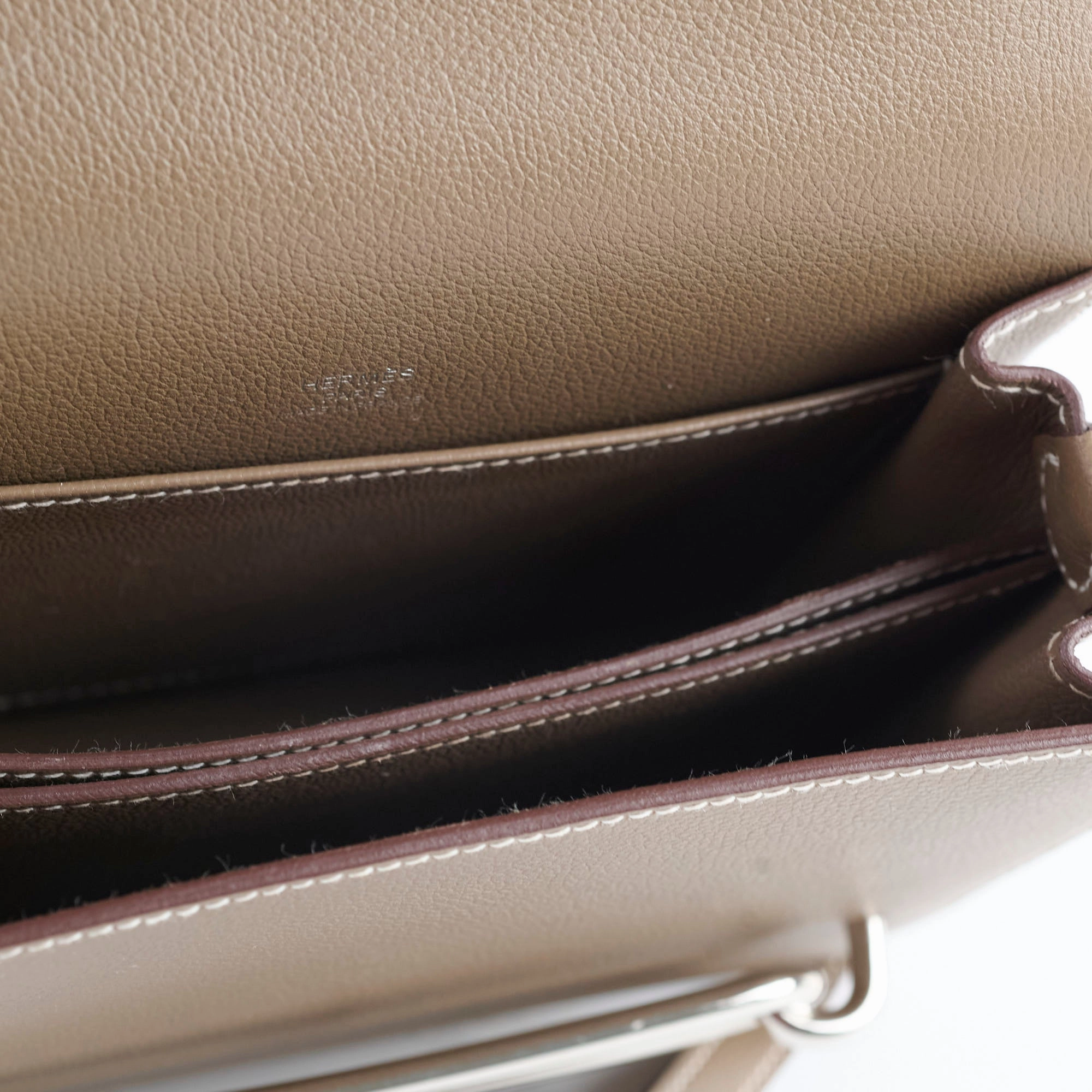 Hermes Roulis Mini Etoupe Evercolor
