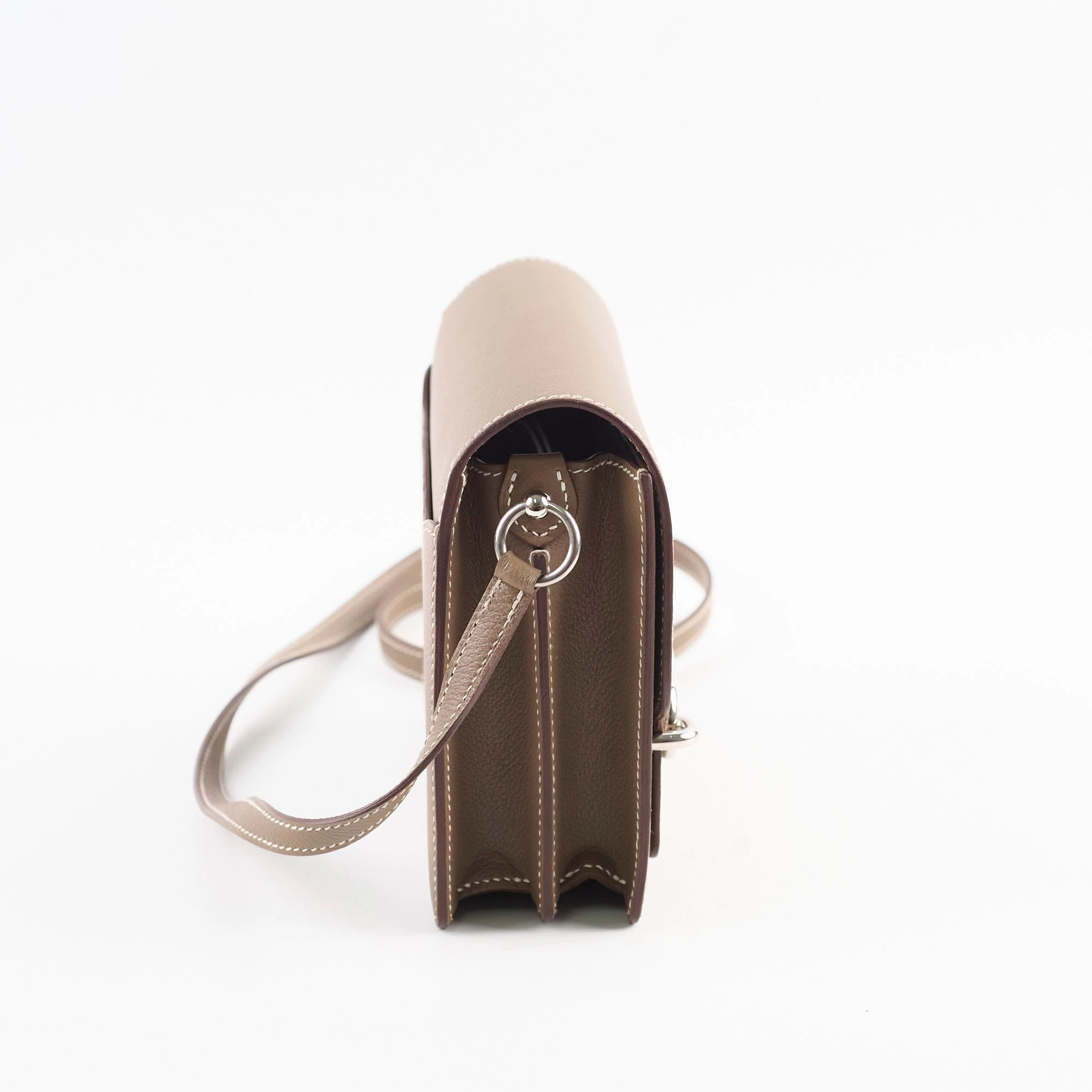 Hermes Roulis Mini Etoupe Evercolor
