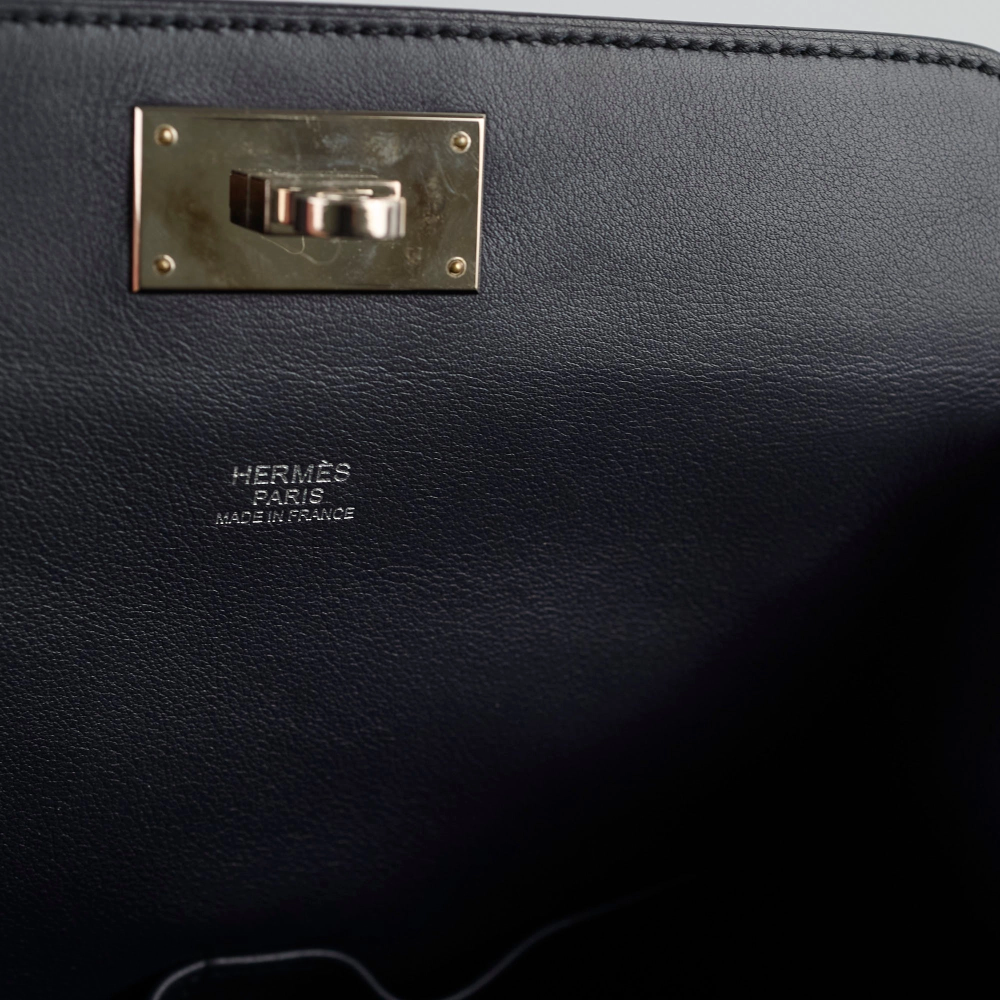 Hermes Toolbox 20 Verso Swift Blue C Stamp