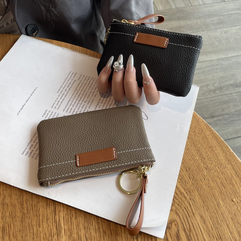 High-quality leather change purse