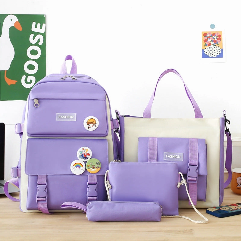 High school student schoolbag girl