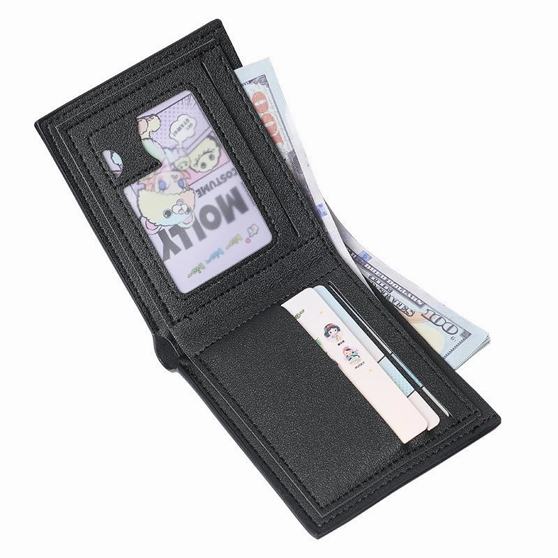 Horizontal Splicing Wallet Men