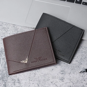 Horizontal Splicing Wallet Men