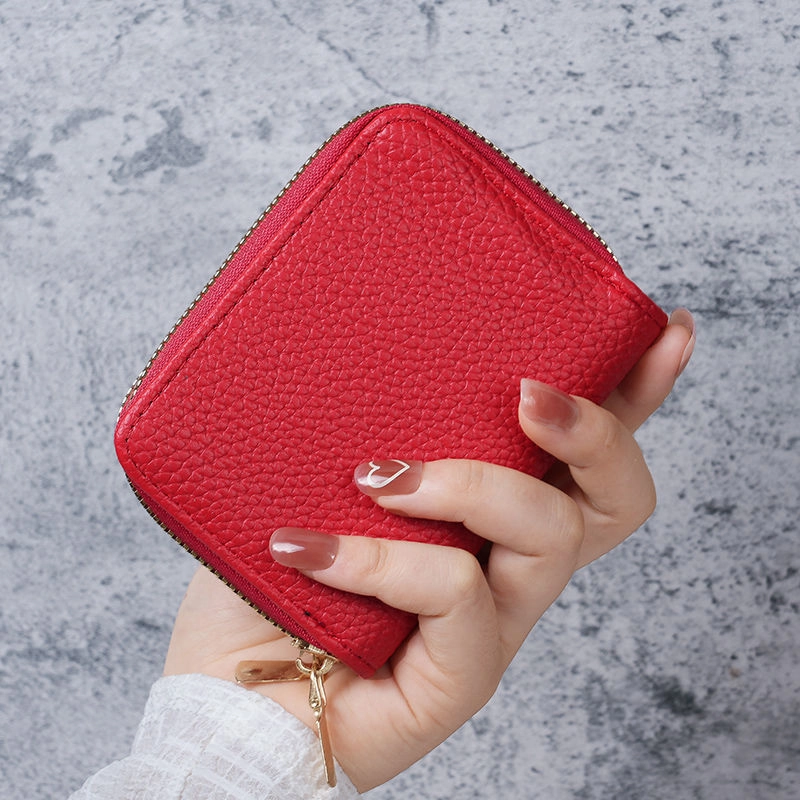 ins new double-layer women's card bag wallet