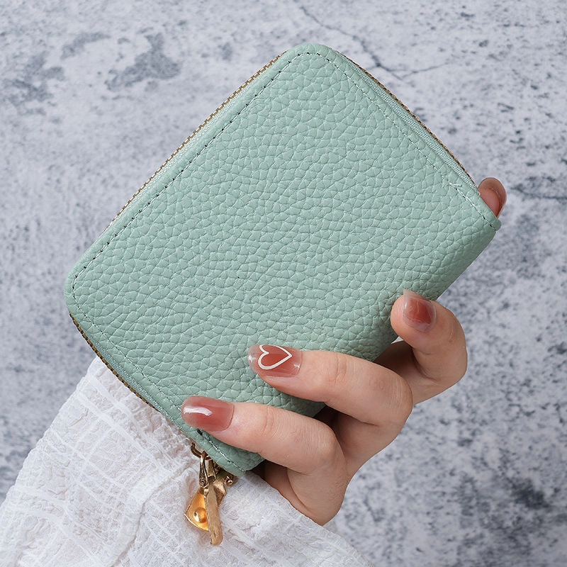 ins new double-layer women's card bag wallet