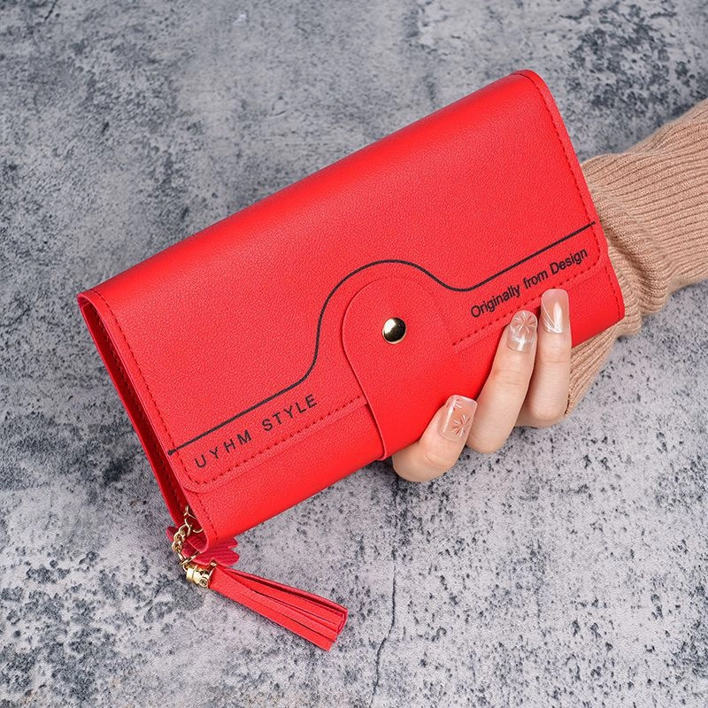 ins style, wallet, women's long style.