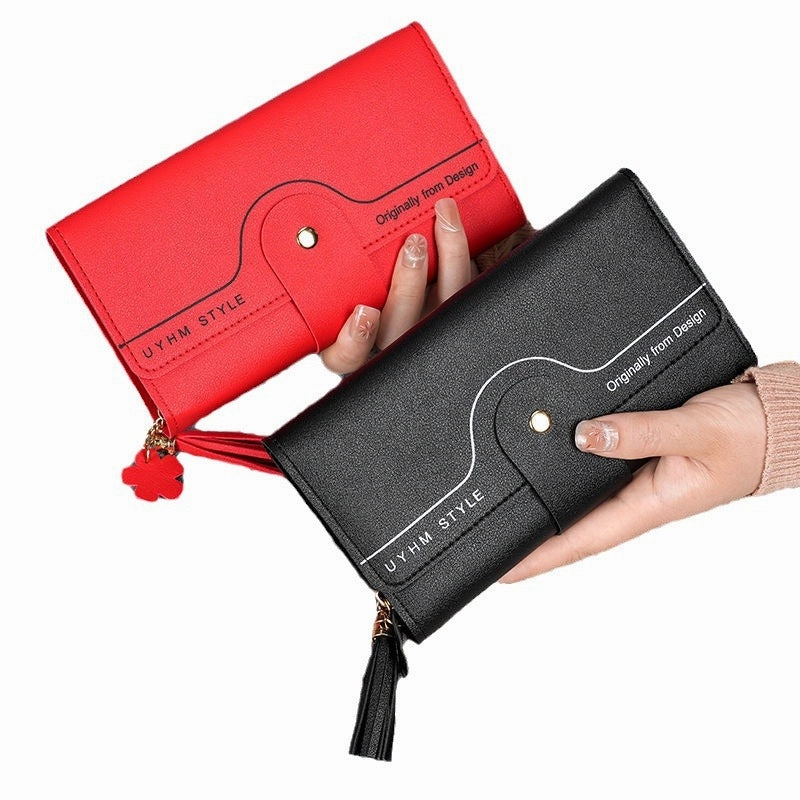 ins style, wallet, women's long style.