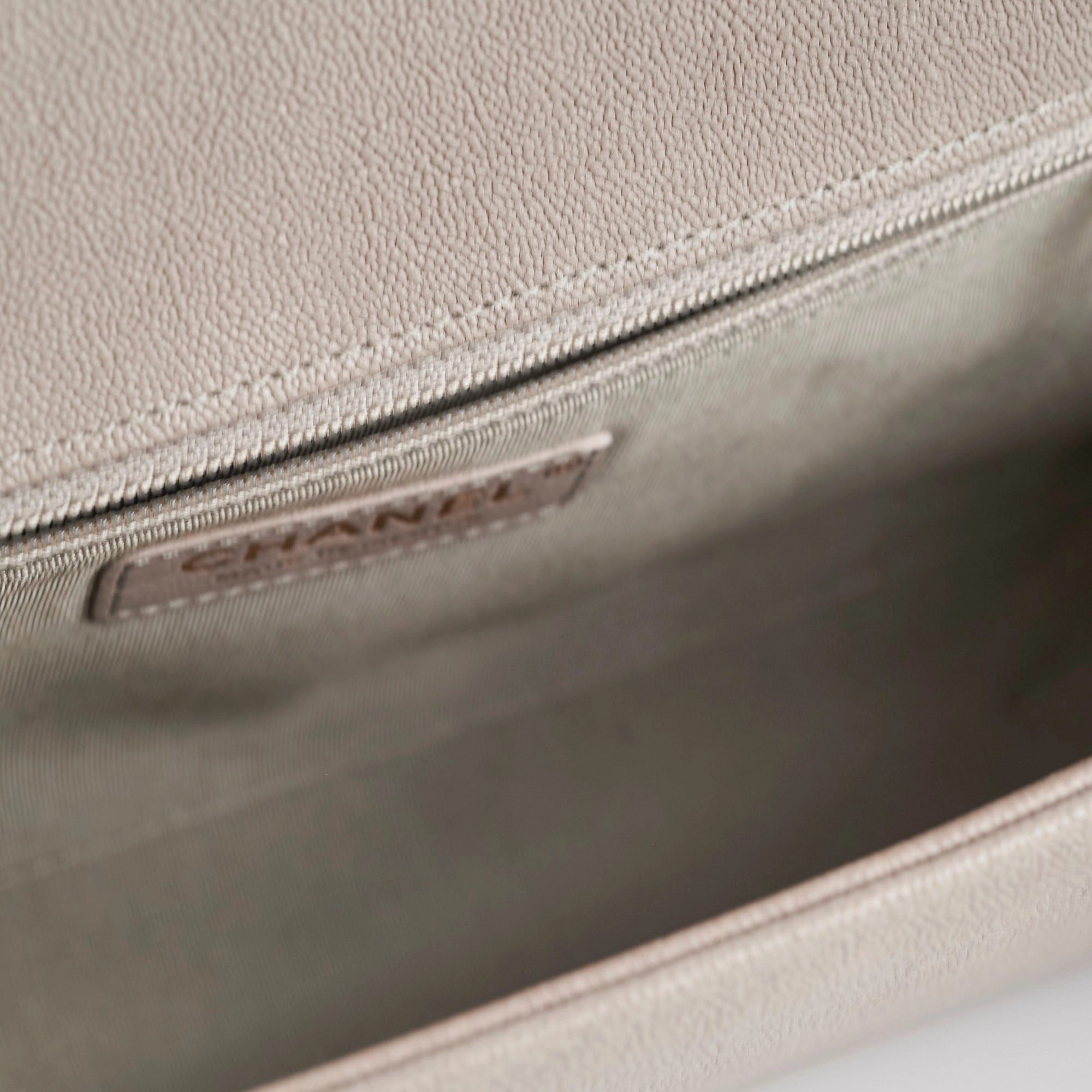 ITEM 31 - Chanel Large New Medium Boy Bag Grey Taupe