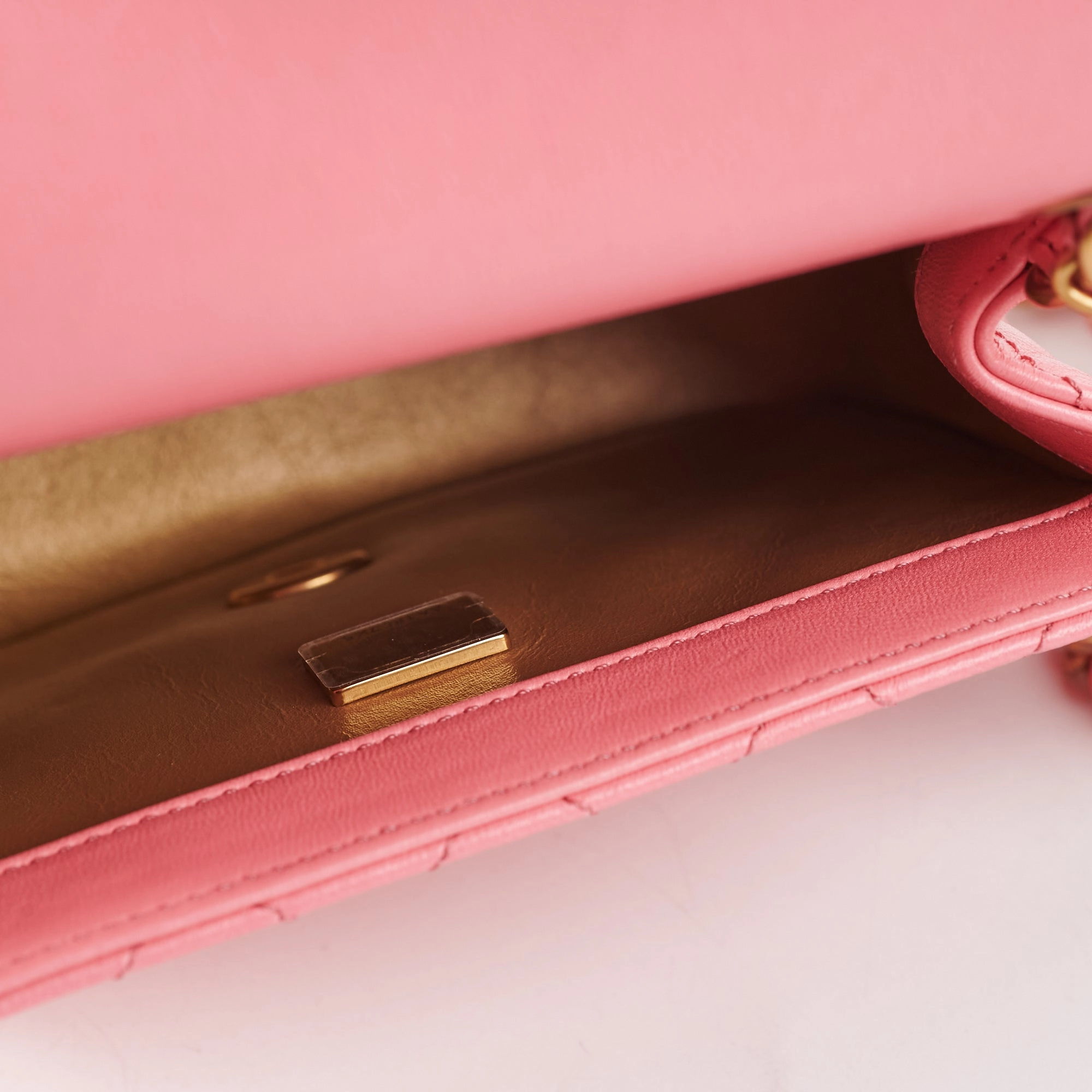 ITEM 9 - Chanel Mini Square Pink Microchipped