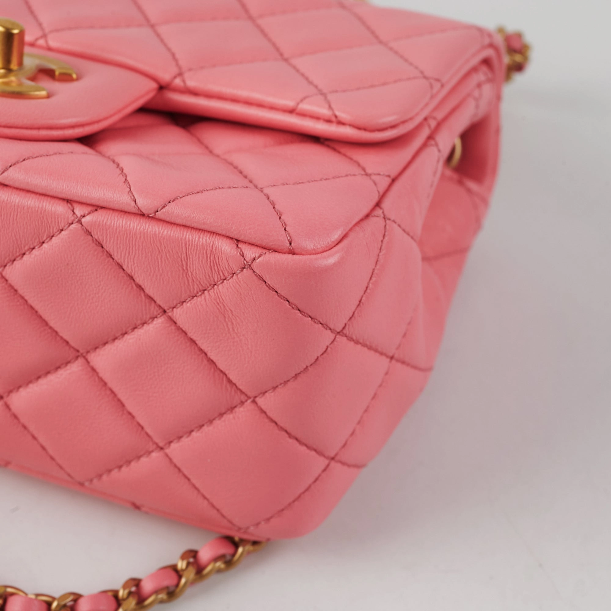 ITEM 9 - Chanel Mini Square Pink Microchipped
