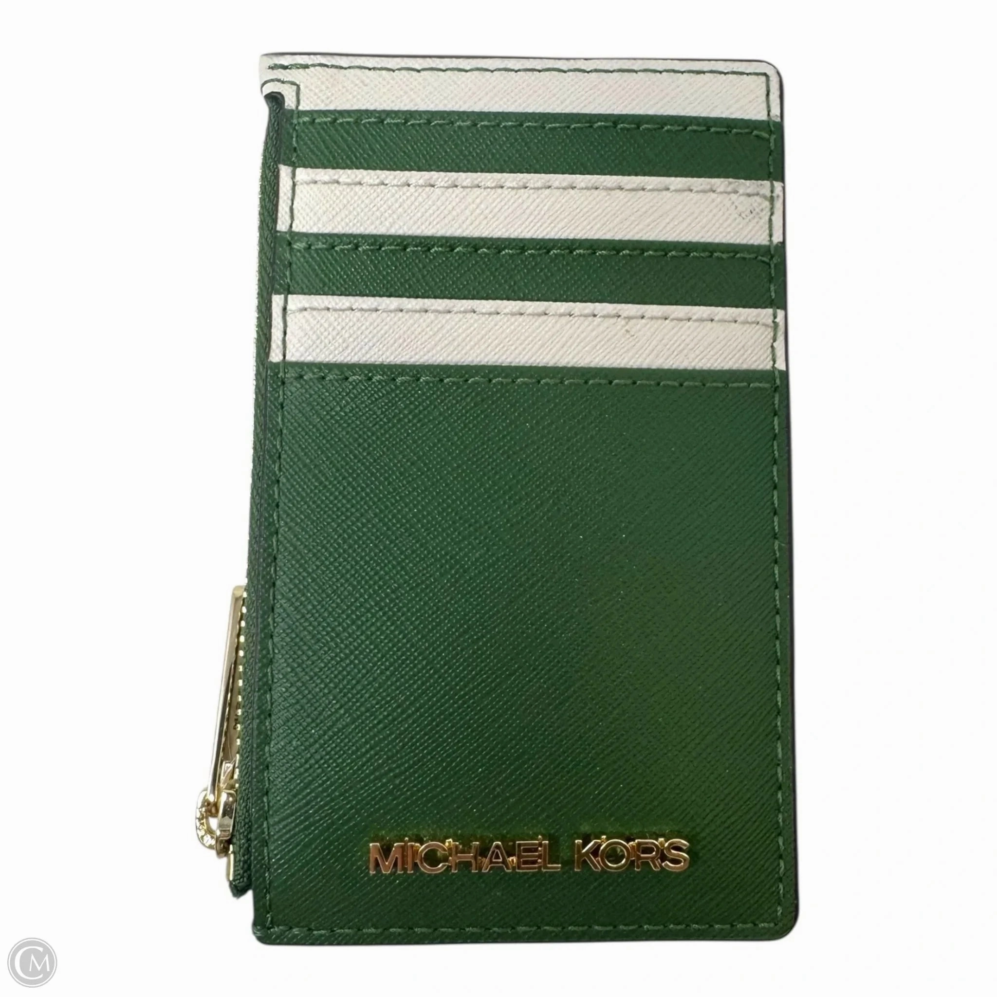 Jet Set Card Case Wallet Leather By Michael By Michael Kors, Size: Small