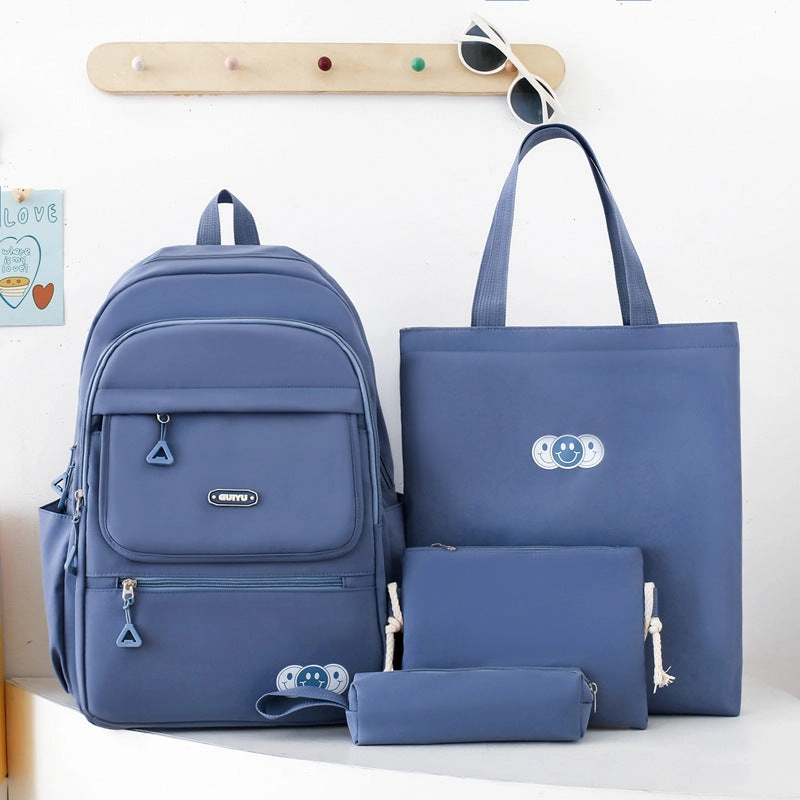 Junior high school students 4-piece large capacity backpack