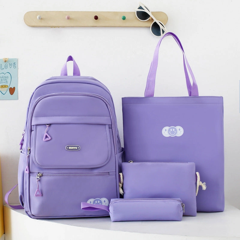 Junior high school students 4-piece large capacity backpack