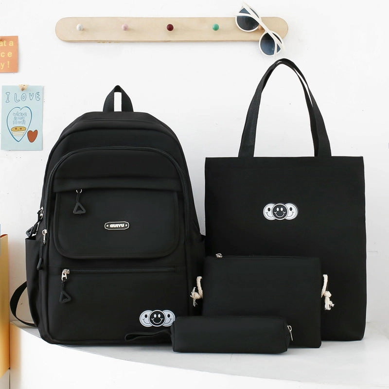 Junior high school students 4-piece large capacity backpack