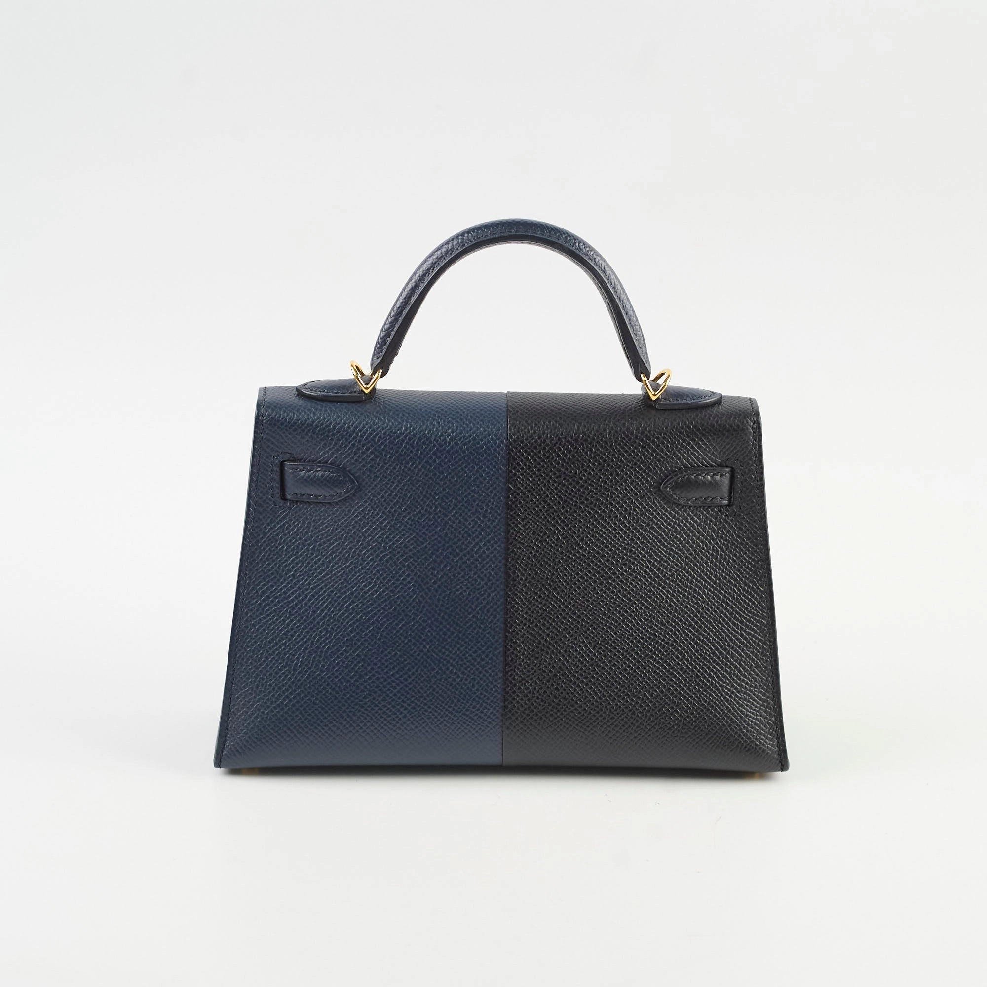 Kelly Mini Kelly Epsom Blue Indigo / Black Z stamp