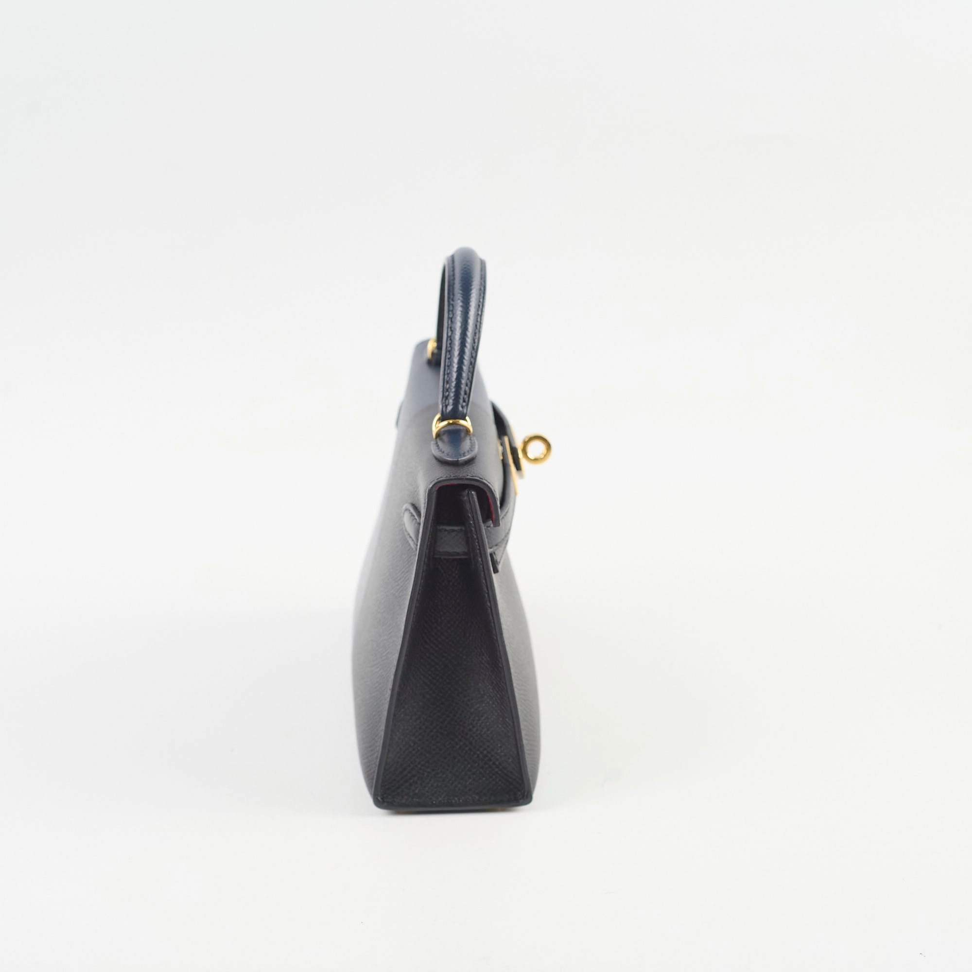 Kelly Mini Kelly Epsom Blue Indigo / Black Z stamp