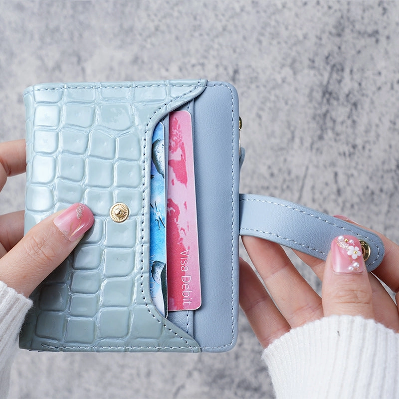 Korean version card bag zipper multi-card wallet