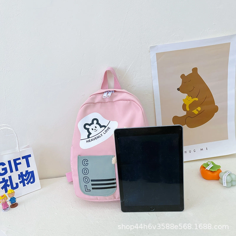 Korean version of bear primary school student backpack
