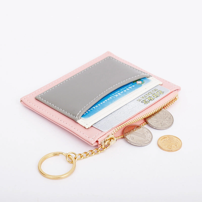 Korean version zipper mini change purse