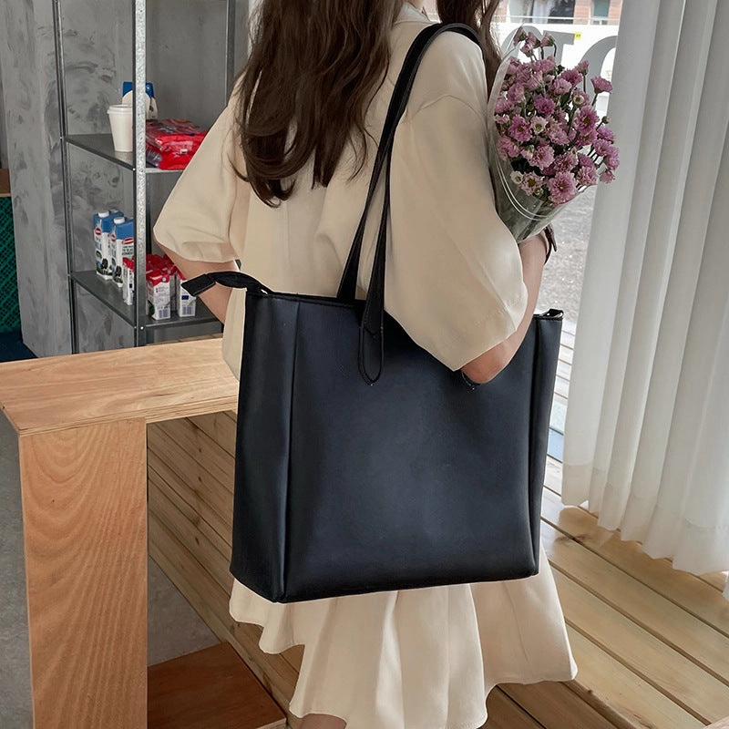 Large bag women's versatile shoulder tote bag