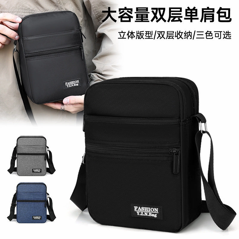 Large capacity double Oxford cloth messenger bag