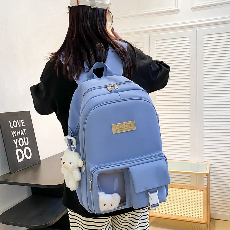 Large capacity junior high school student backpack