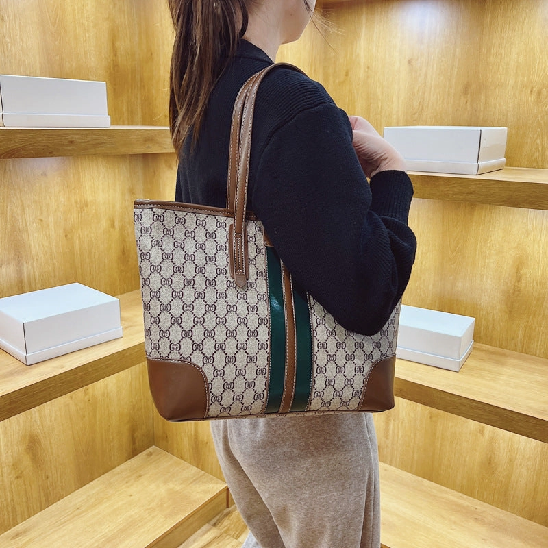 Large capacity light luxury fashion tote bag