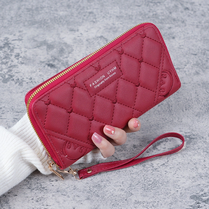 Large capacity mobile phone wallet