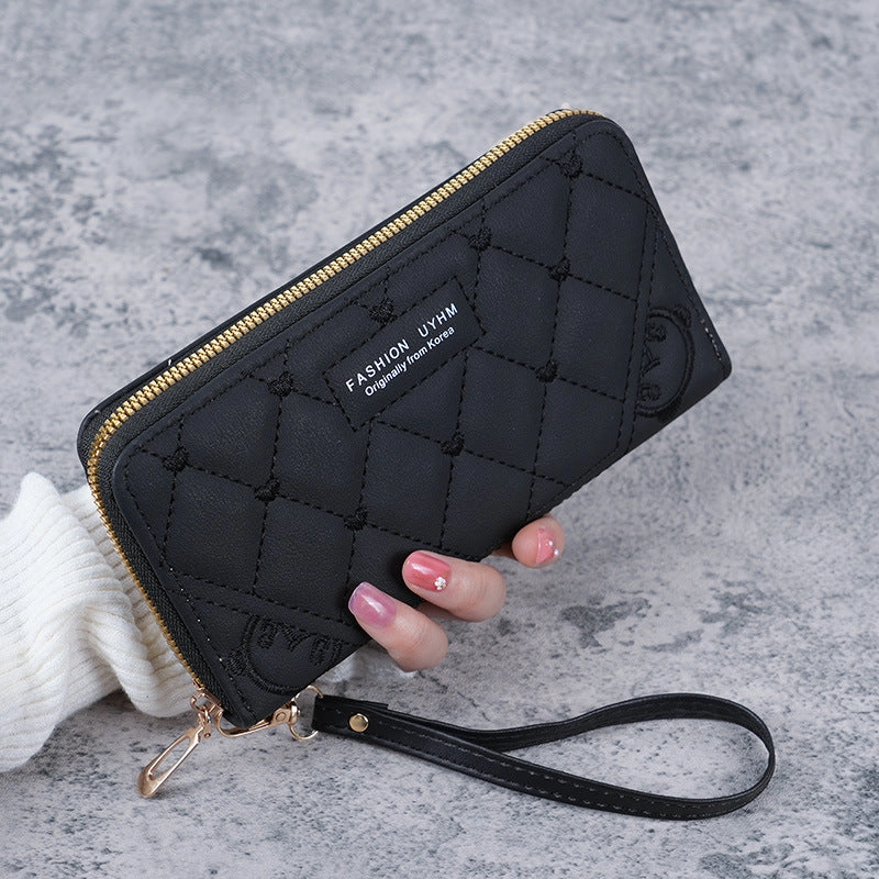 Large capacity mobile phone wallet