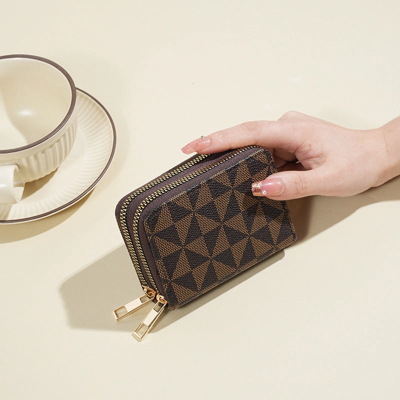 Large-capacity printed pu wallet card pack