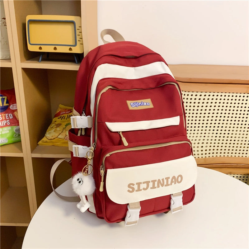 Large capacity school bag computer travel backpack