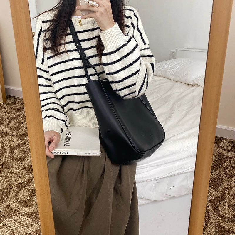 Large capacity women's vintage tote bag
