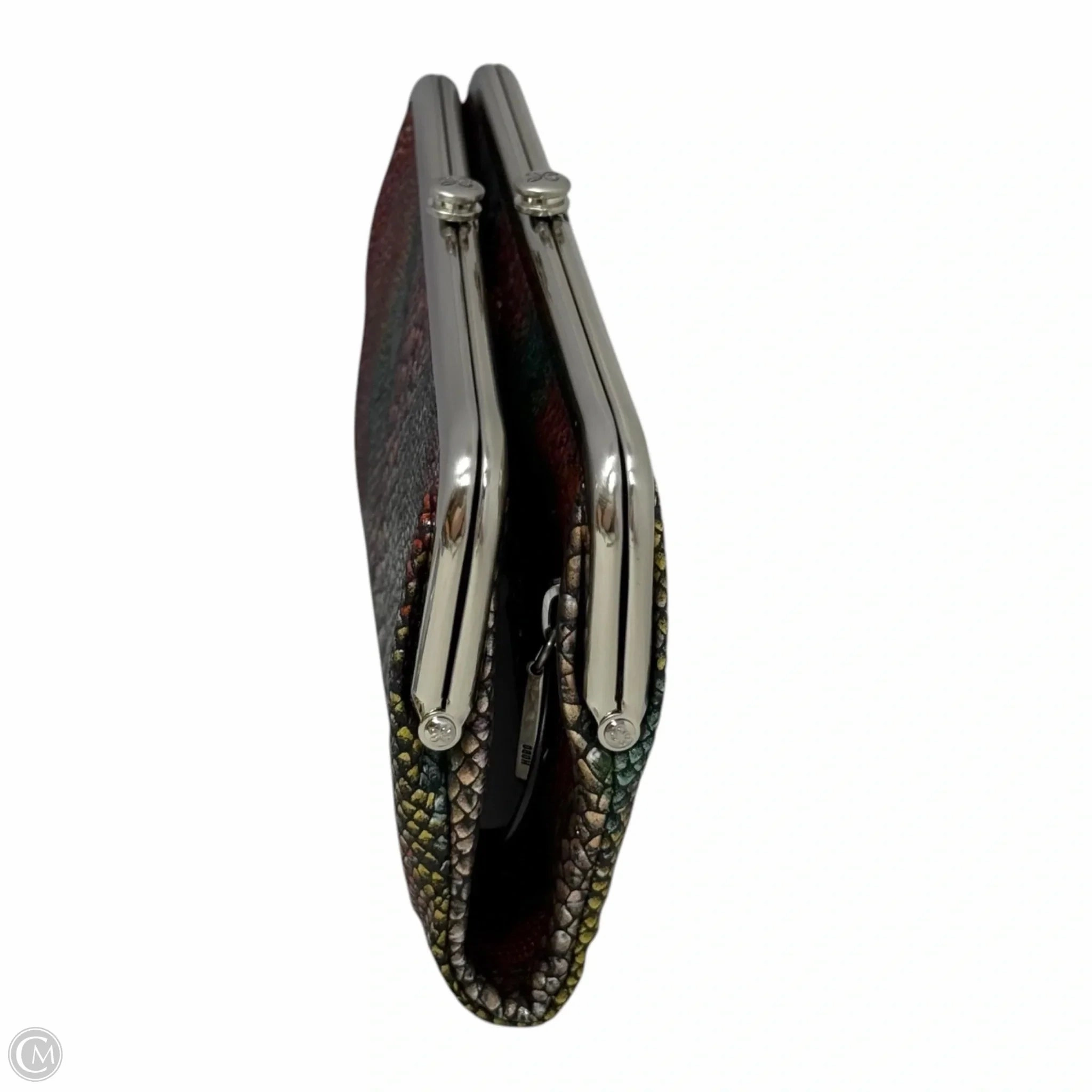 Lauren Leather Frame Clutch Wallet By Hobo Intl In Holiday Stripe, Size: Medium