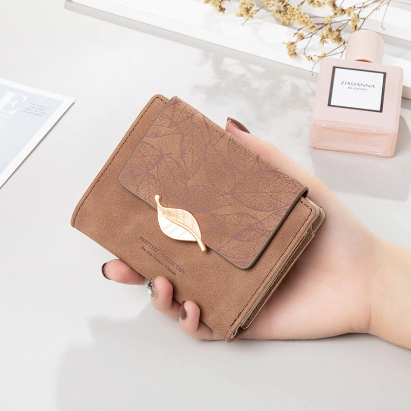 Leaf Ladies Wallet Fashion Change Bag
